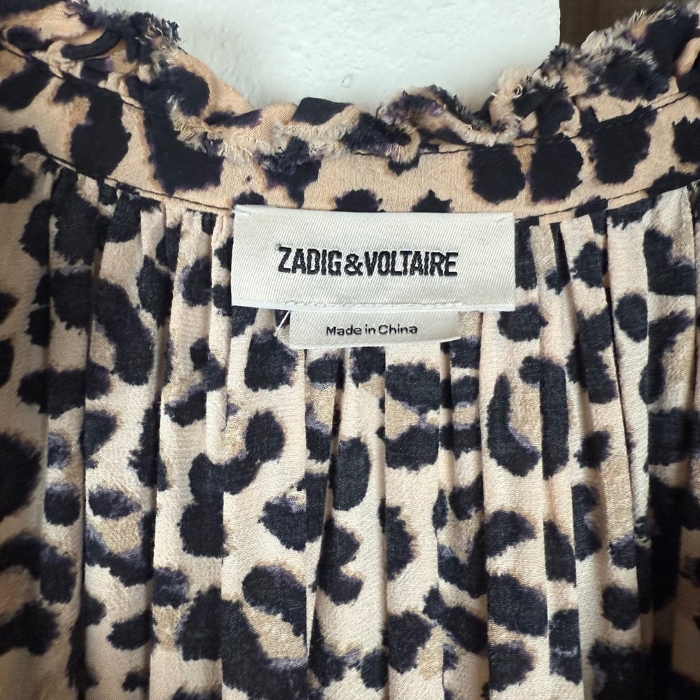 Zadig & Voltaire Theresa Leo Print Blouse - Picture 12 of 13